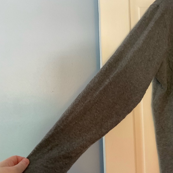 ⬇️ Sundance Gray Cowlneck Sweater Long Sleeve Cotton Blend Size L - Picture 2 of 7